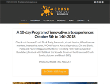 Tablet Screenshot of crushfestivalqld.com.au